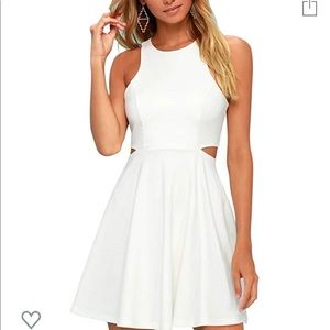 Sleeveless Racerback Flared Swing A-Line Dress